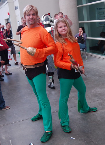 Comic Con 2009: Aquaman and Daughter