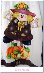 avental espantalho (Arte &amp; Flor) Tags: flores artesanato patchwork avental decorao tecido espantalho abobora
