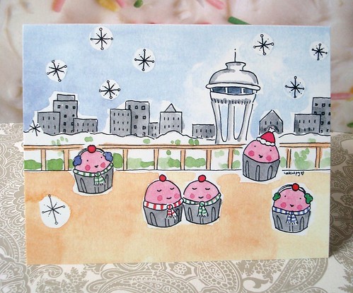 Cuppies at the Space Needle Cards!