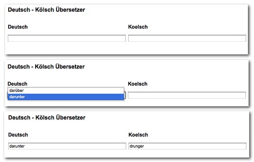 Deutsch-Koelsch Uebersetzer by  you.