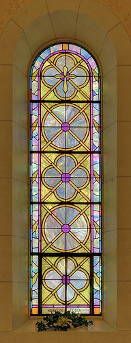 Our Lady Help of Christians Roman Catholic Church, in Weingarten, Missouri, USA - stained glass window