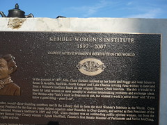 Kemble plaque to Women's Institute