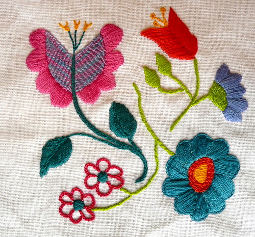 Tea Towel Stitching by Kitten Wrangler