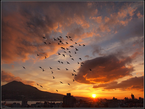 Sunset at Tamsui