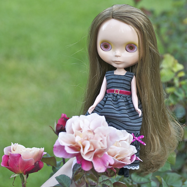 171/365 Blythe Doll in Portland's Rose Garden