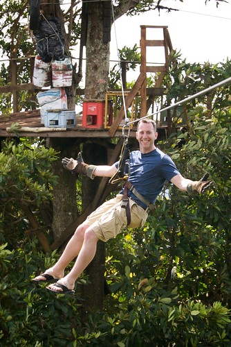 Doug Being Cool on the Zip-line