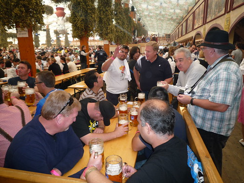 Our Oktfest group in the Hofbrau Fest Tent