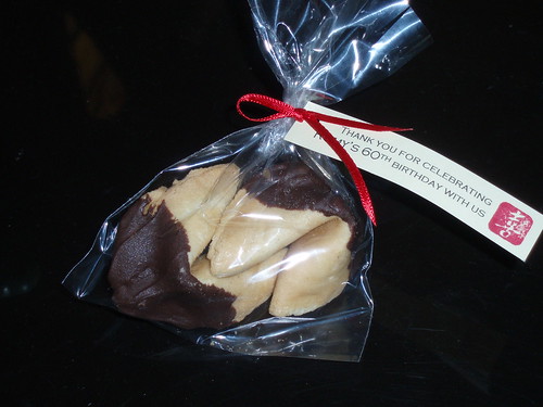 Dipped Fortune Cookies. chocolate dipped fortune cookies