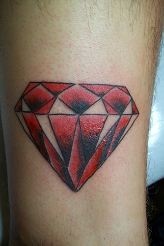  diamond old school style tattoo 