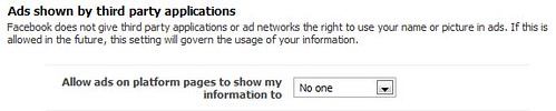Facebook third party ad privacy settings