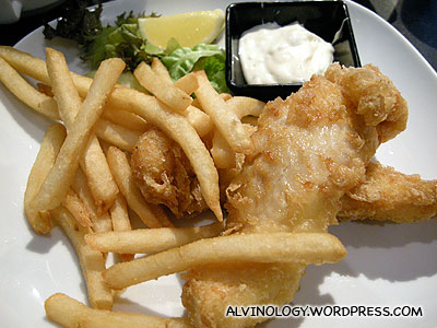 My hawker centre fish and chips