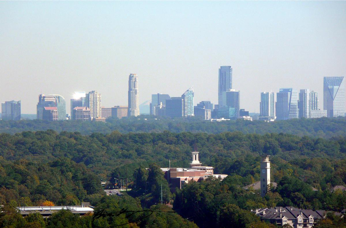 What caused Buckhead to have the skyline it has? (Atlanta: condos, how