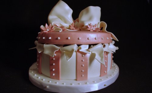 gift box cake designs. Round Gift Box Cake -- Blog