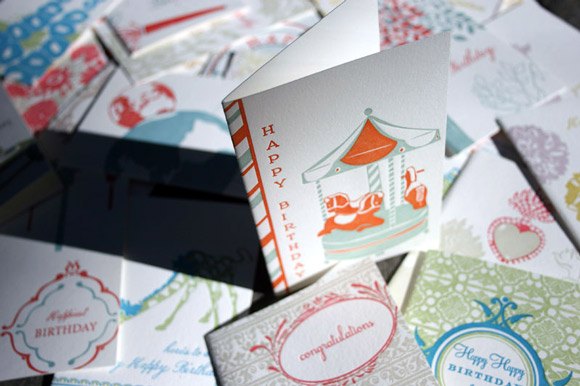 Letterpress Greeting Cards by Smock