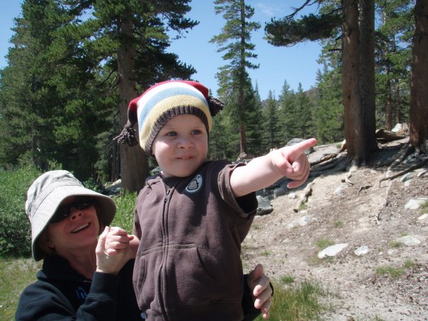Cam and Nonna in the mountains