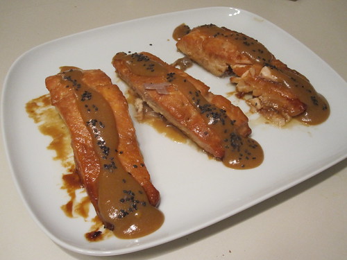 Miso-maple salmon