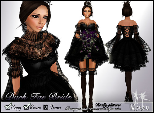 Dark Fairy Bride Dress