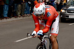 my favorite rider, Fabian Cancellara, time-trialing earlier this year (by: Brad Friedman, creative commons license)