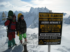 Warning! Ready for Vallée Blanche, Chamonix