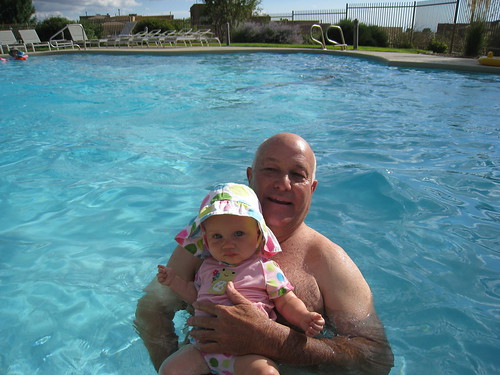 Swimming with Grandpa