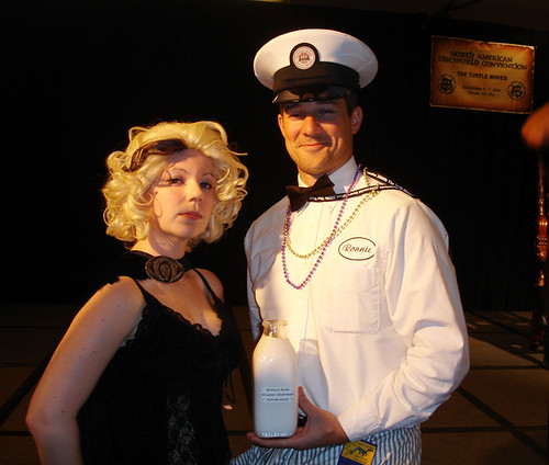 Discworld Convention Friday: Seamstresses Guild Party - Susan (me) and Ronald Soak