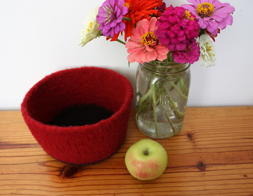 Felted bowl.