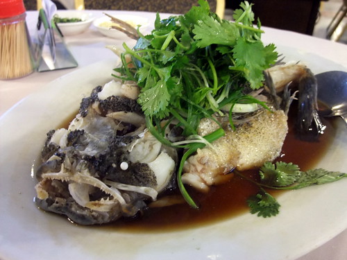 Steam Soon Hock Fish with Soy Sauce