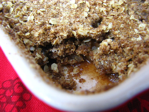 Apple Crisp with Black Pepper and Gingersnap Streusel