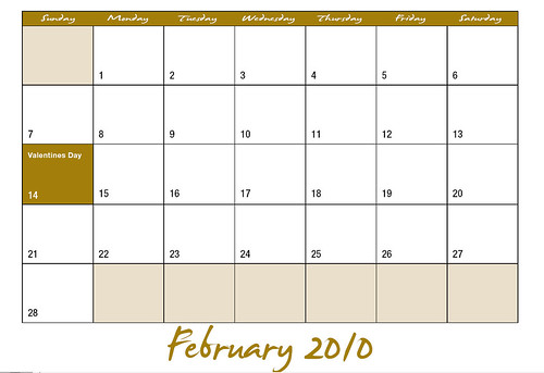calendar dates page