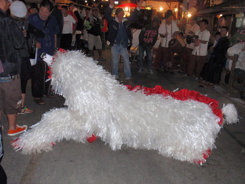 A large animal-thing in downtown Pai