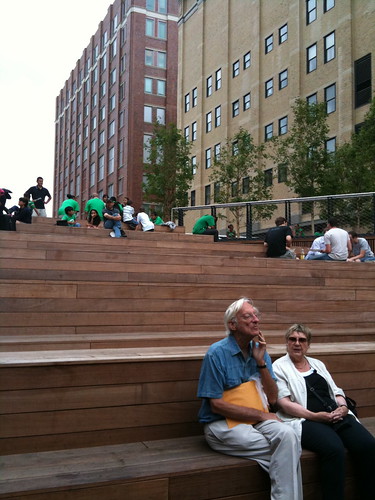 10 Ave. Square amphitheater, looking north