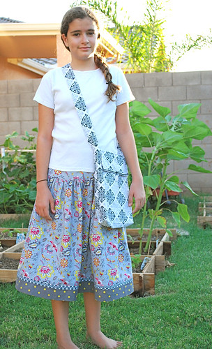 Summer Soiree skirt and tote