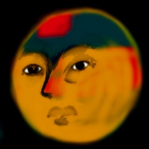 the real face of the moon
