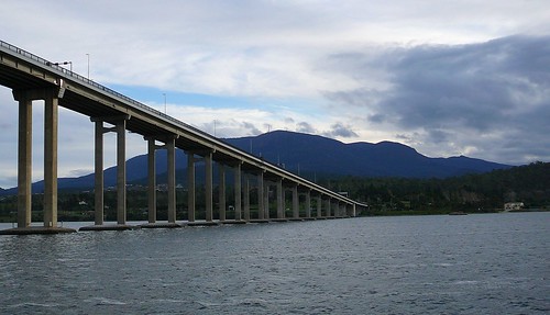 Tasman Bridge and Mt Wellington