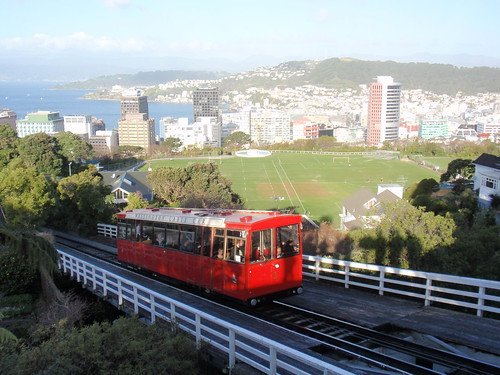 The Wellington Cable Car in action
