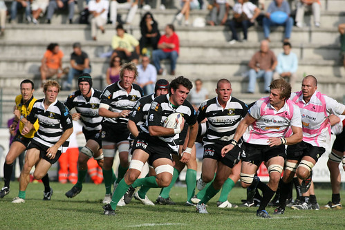 Gagiano, n.8 della Rugby Roma - foto Fama