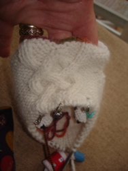 Angora sock front