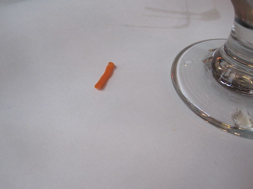 Jessica's miniature carrot stick... not eaten :0)