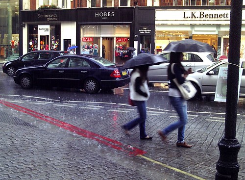 Typically British - A Rainy Saturday in Knightsbridge, London