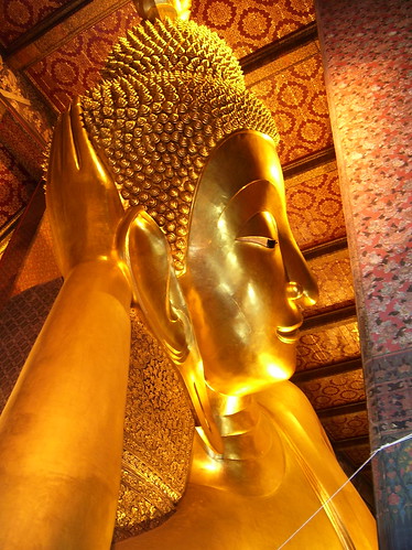 Reclining Buddha Bangkok. The giant reclining Buddha is