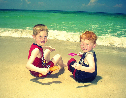 Billy and James Robert at Panama City Beach