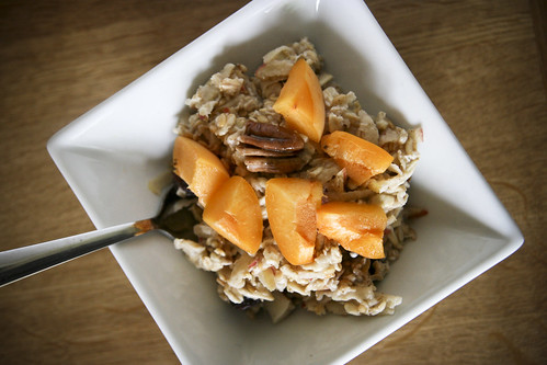 Breakfast: Bircher Muesli with Apricots and Pecans