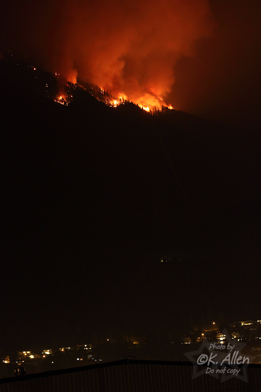 Lillooet Fire July 30 2009 Above Town