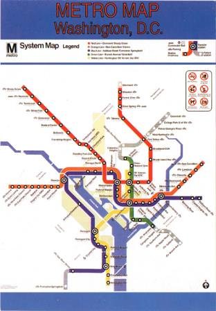 map of dc metro. Washington DC Metro Map