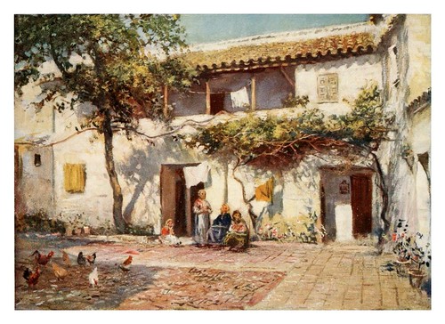 024-Córdoba-Antiguas casas cerca del Rio-Southern Spain 1908- Trevor Haddon