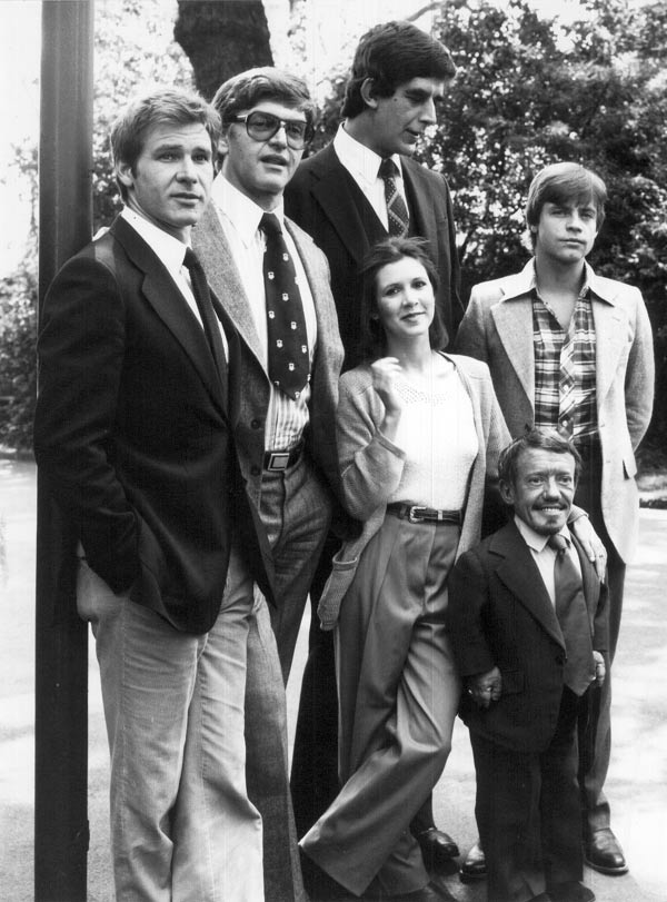 El reparto original de Star Wars sin disfraces