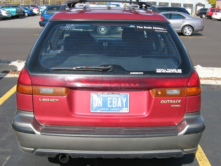on eBay car license plate