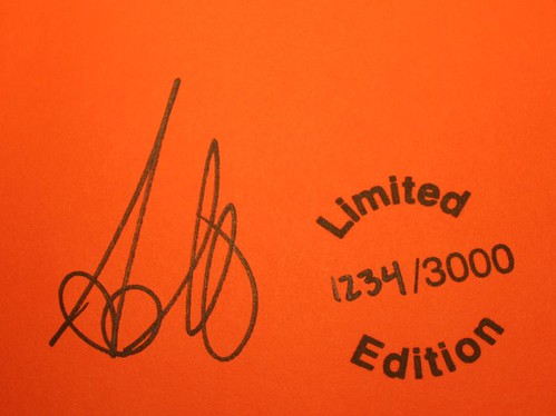 Author Signature and Numbered Stamp