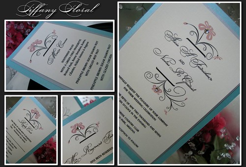 Tiffany Floral Invitation