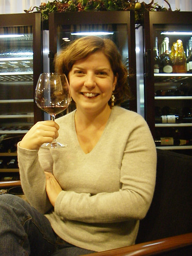 enjoying a glass of wine @ Vinoteka
